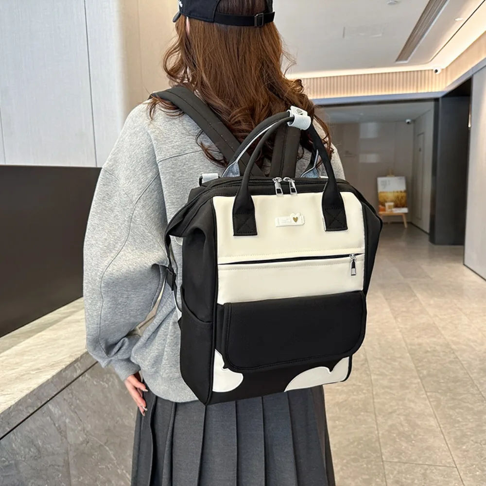 Fashion Large Capacity School Backpack Multi-functional Hand-held Diaper Bag Waterproof Mommy Bag Student