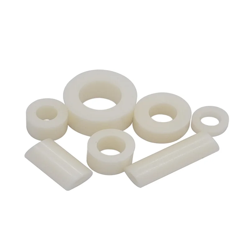 

20pcs M8*5/8/10-25mm White Nylon ABS Non-Threaded Spacer Round Hollow Standoff Washer ID 8.2mm OD14mm PCB Board Screw Bolt