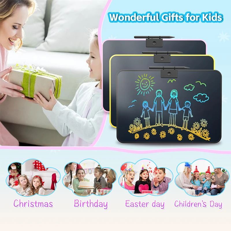 16/20 inch children's teaching LCD handwriting board with thickened shell and drop resistant charging drawing board