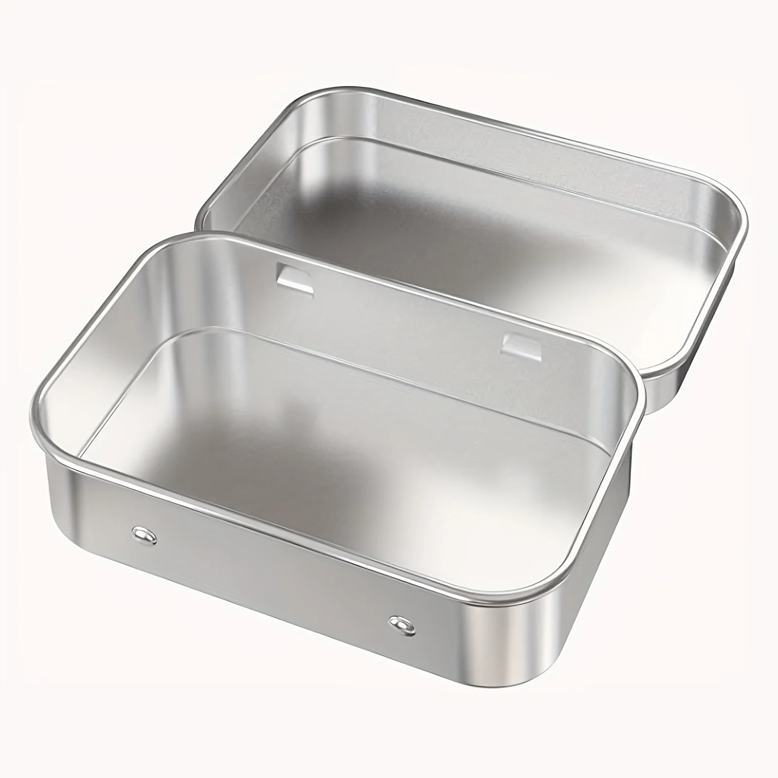 4/8pcs Portable Tin Jewelry Storage Box For Ring Earrings Necklace Mini Metal Multipurpose Container