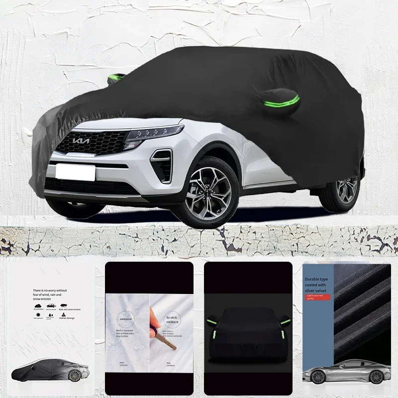 

For Kia KX5 Anti-UV Sun Shade Rain Snow Resistant Dustproof Car umbrella Black cover Full Car Cover Outdoor Protection