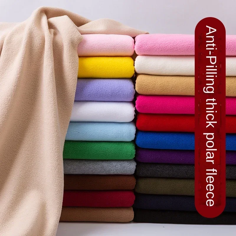 160cm Width Polar Fleece Fabric Thickening Coral Fleece Autumn and Winter Coats Lining Fleece Dolls Bedding DIY Clothing Fabrics