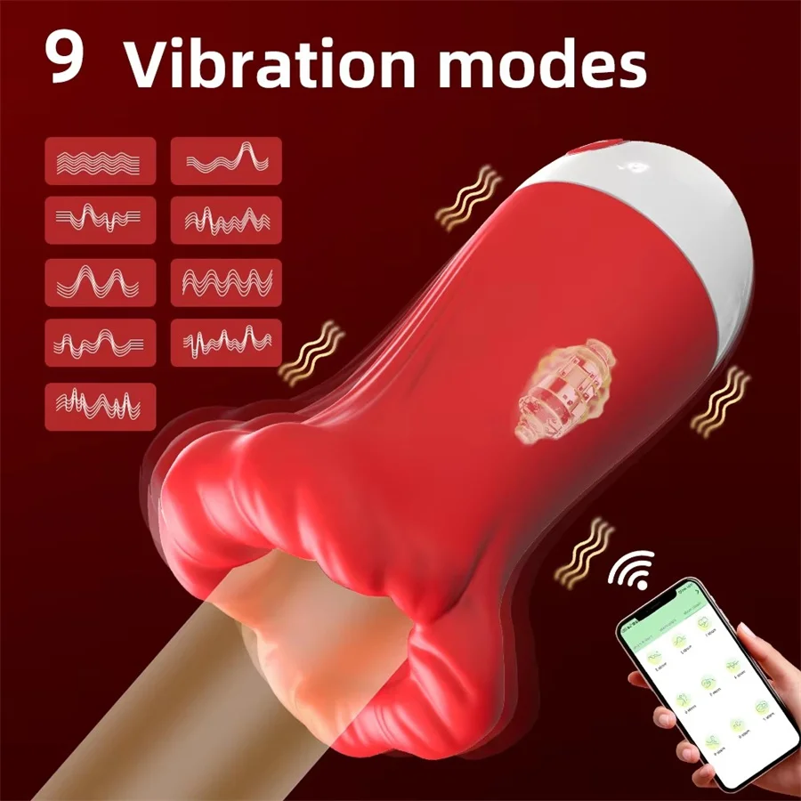 Automatic Telescopic Deep Throat Electric Male Masturbator Cup Vagina Sucking Penis Training Masturbation Oral Sex Toy For Men