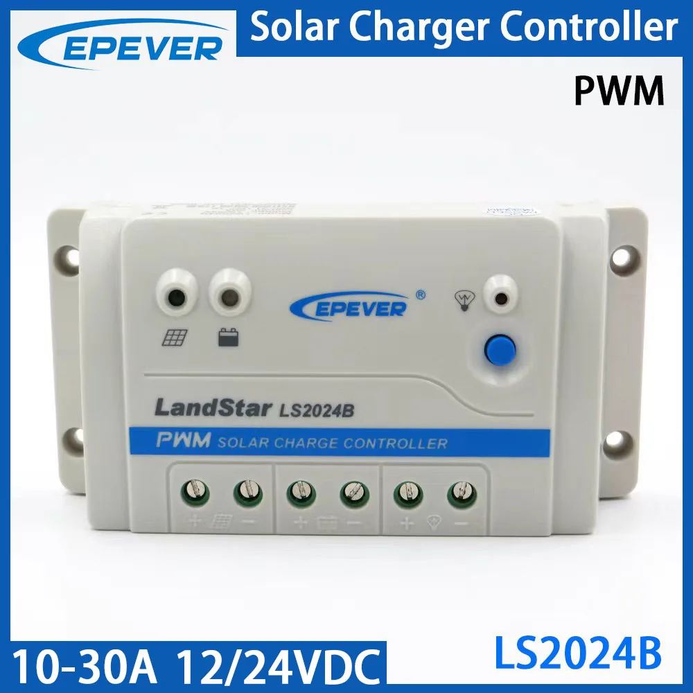 EPEVER 10A 20A 30A 12V 24V Solar Charger Controller LS1024B LS2024B LS3024B Auto Work Solar Regulator