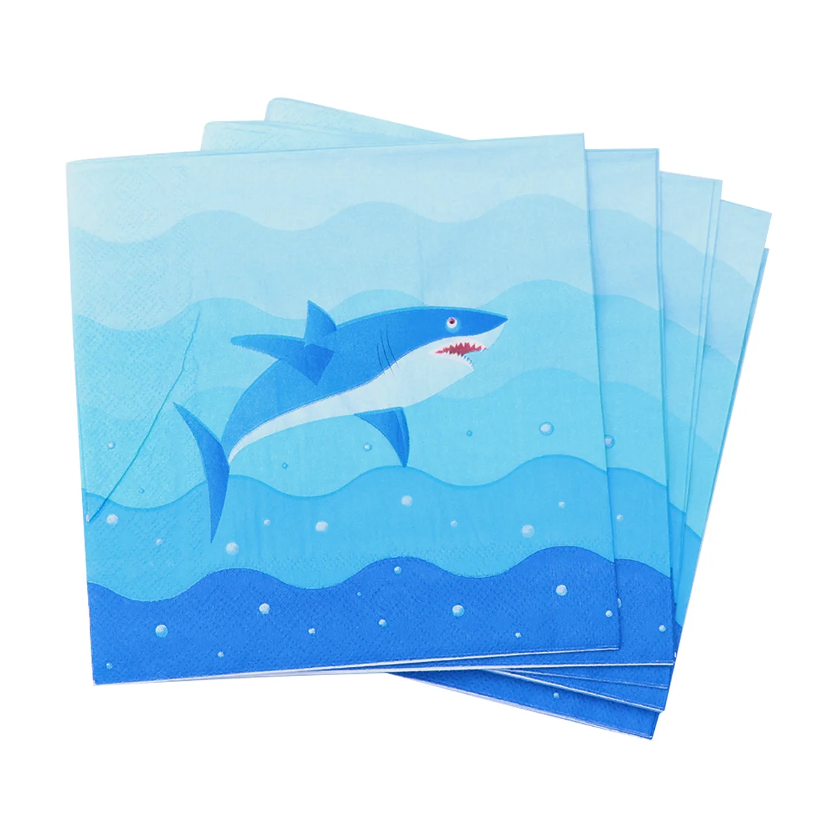 

20pcs Birthday Party Shark Tissue Napkins Paper Towel for Birthday Party Festival party napkins birthday napkins