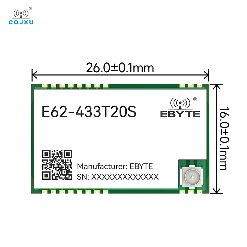 

COJXU E62-433T20D E62-433T30D 433 МГц TCXO Полнодуплексный радиочастотный модуль Беспроводной приемопередатчик дальнего действия iot-передатчик Приемник UART