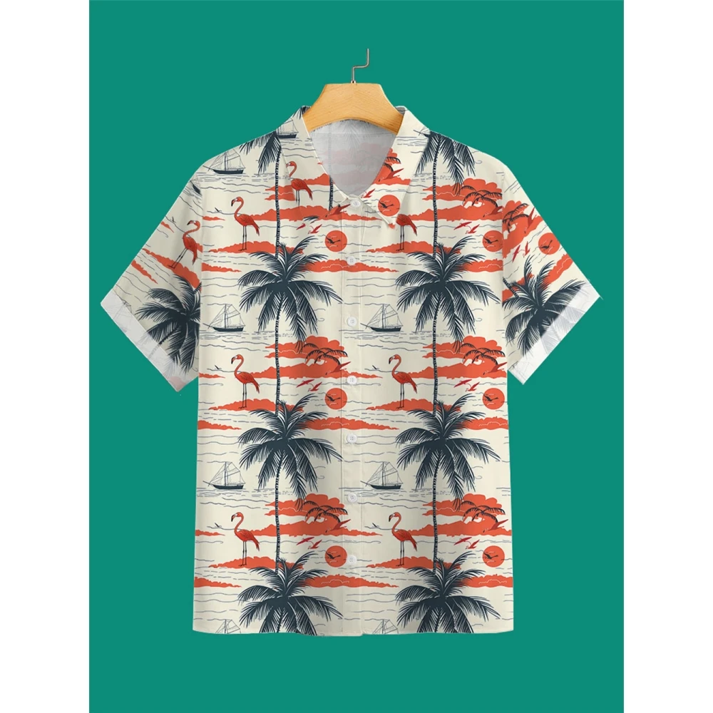 

Men's Shirt Summer Casual Fashion Short Sleeved Shirt For Men Loose Breathable Hawaiian Shirt Man Casual Men's Clothing Top