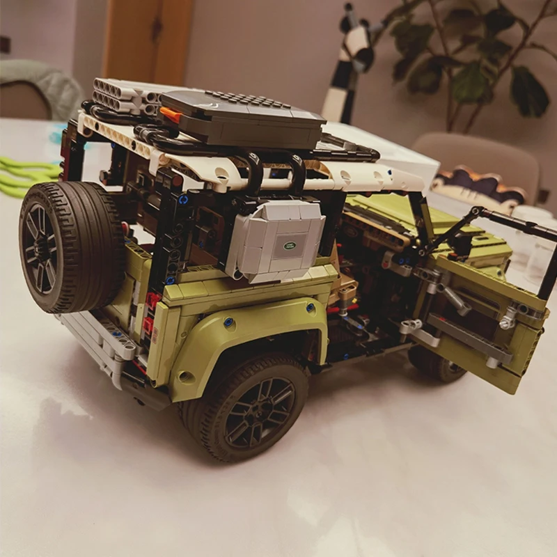 Technisches Moc 2573 Land Rover Verteidiger Geländewagen Auto Supercar Modell Stück Bausteine Ziegel Puzzle Spielzeug als Geschenk