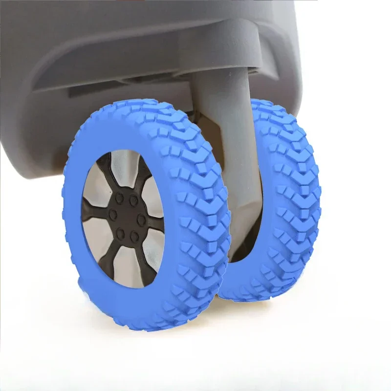 8Pcs Silicone Wheels Protector for Luggage Reduce Noise Travel Luggage Suitcase Wheels Cover Thicken Texture Luggage Accessories