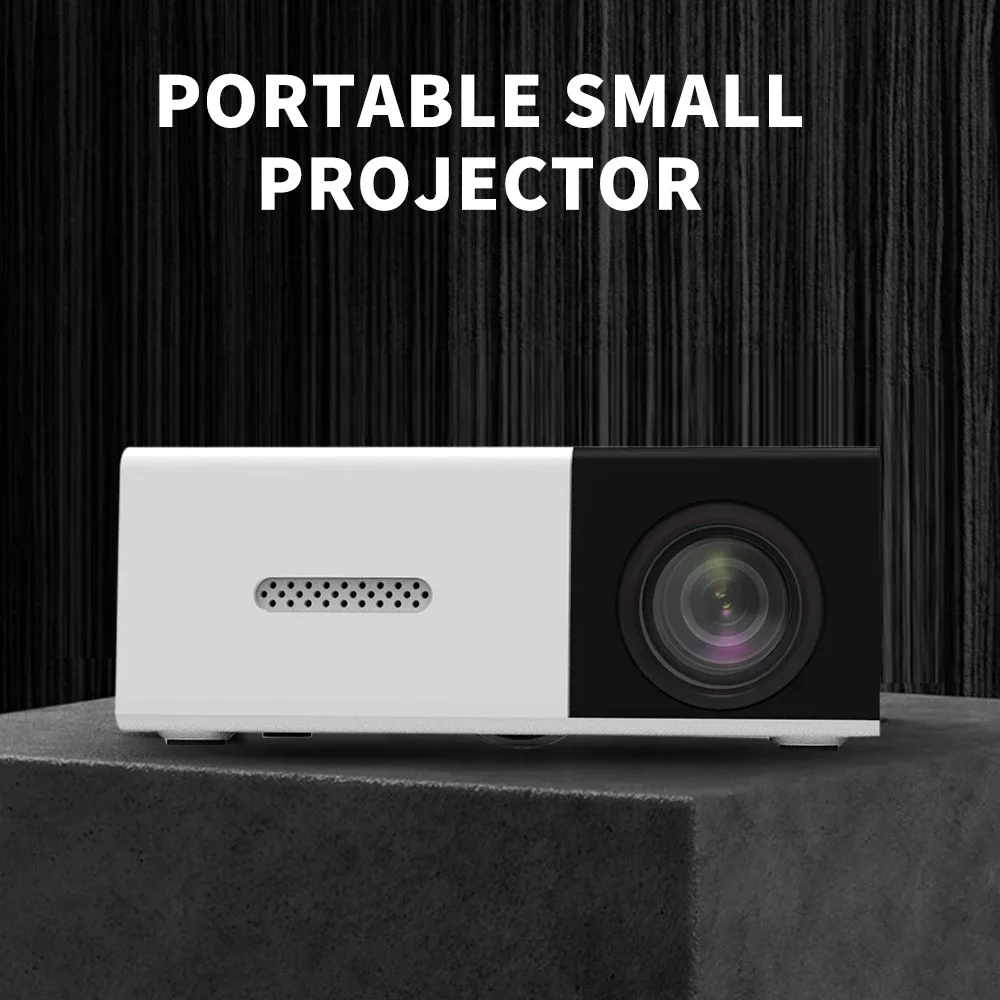 Proyector portátil YG300 para cine en casa, Smart TV, cine en casa, LED proyector de video, reproductor multimedia de audio para exteriores,