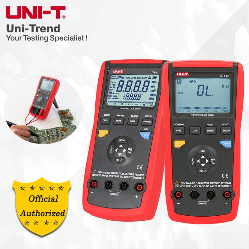 UNI-T UT610 Series Digital LCR Meter UT611 UT612;Inductance-capacitance-resistance component parameter meter