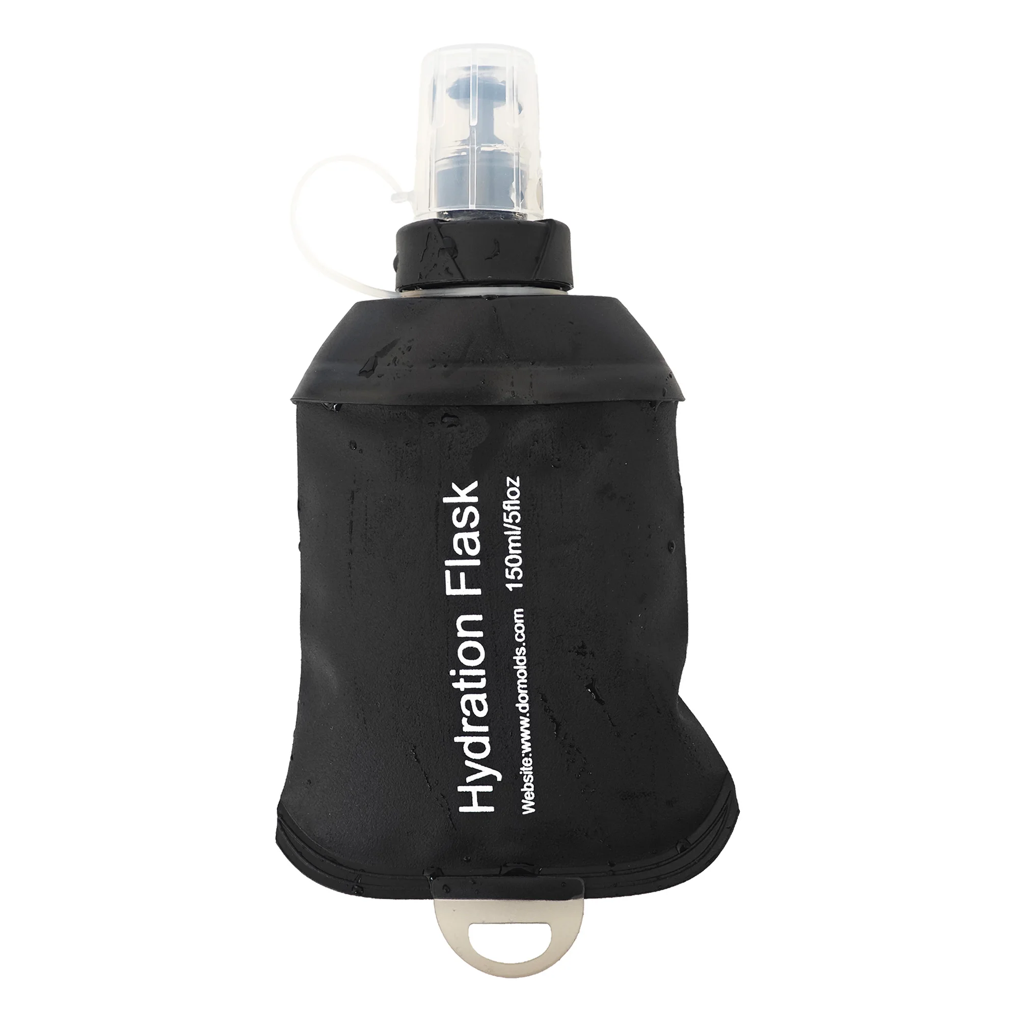 AXEN Black Gray 500ML 250ML 150ML Folding Water Bottle Collapsible Soft Flask TPU For Cycling Running Camping Travelling - Image 2