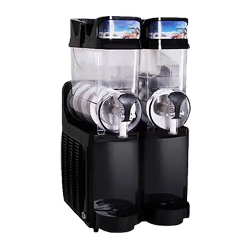 Commercial Three Cylinder Stainless Steel Slushy Making Equipment Desktop Cold Drink Slush Machine Automatic Smoothie Maker