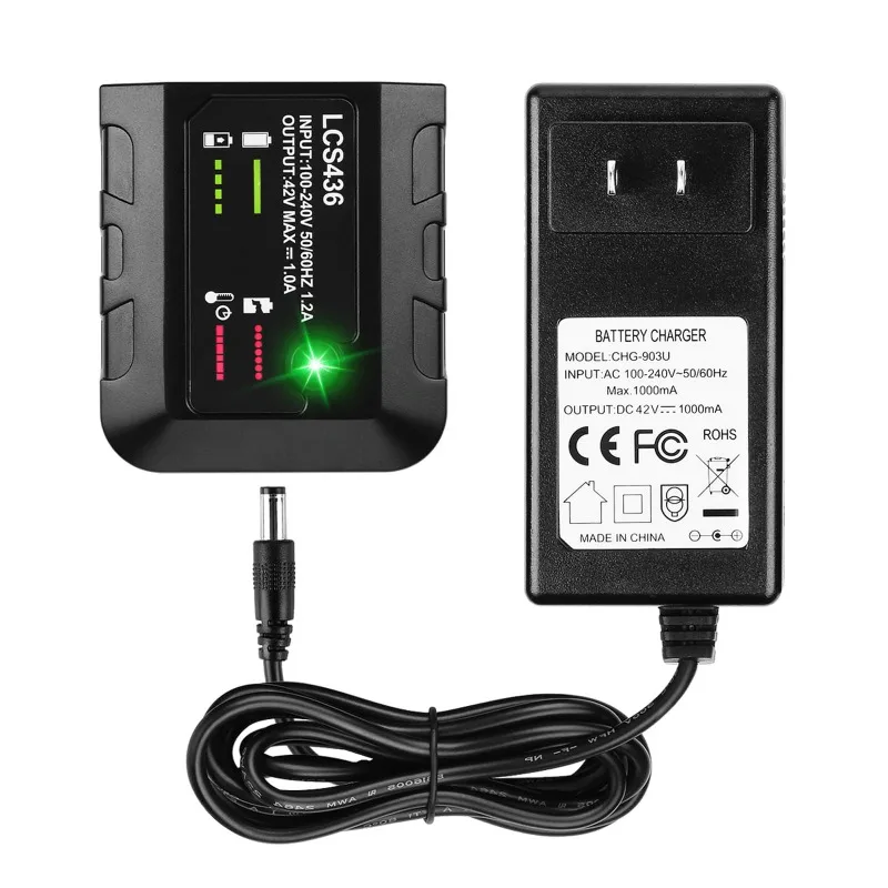 Portable 40V Lithium Battery Charger for Black&Decker 36/40V Lithium Battery Cordless Power Tools LSW36, LST136 Battery Chargers