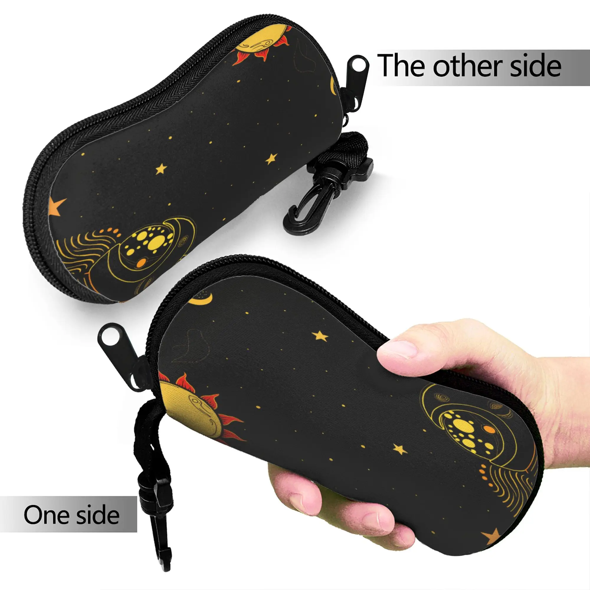 Galaxy Sunglasses  Glasses Case  Portable Sunglasses Pouch Vintage Travel Eyeglass Protector Unisex Eyewear Organizer