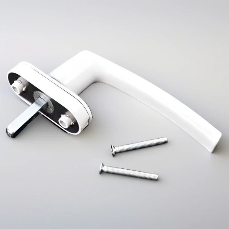 مقبض نقل نافذة الباب المعدني الكامل، قفل الربط المنزلق، قفل عالمي يسار يمين