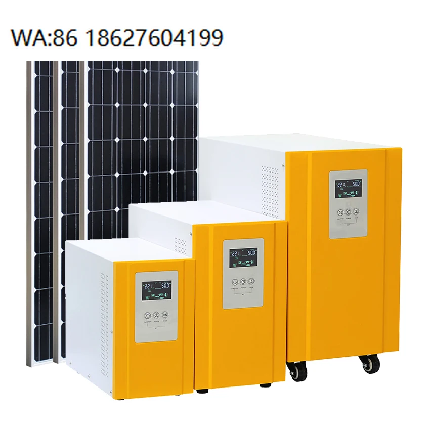 3.6KW-10.2KW Solar Inverter MPPT 100A DC to AC 24V/48V Off Grid Pure Sine Wave Home Solar System