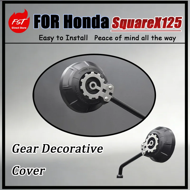 For Honda SquareX125 Gear Decorative Cover Lightweight Rearview Mirror Housing Protection without Increasing Wind Resistance