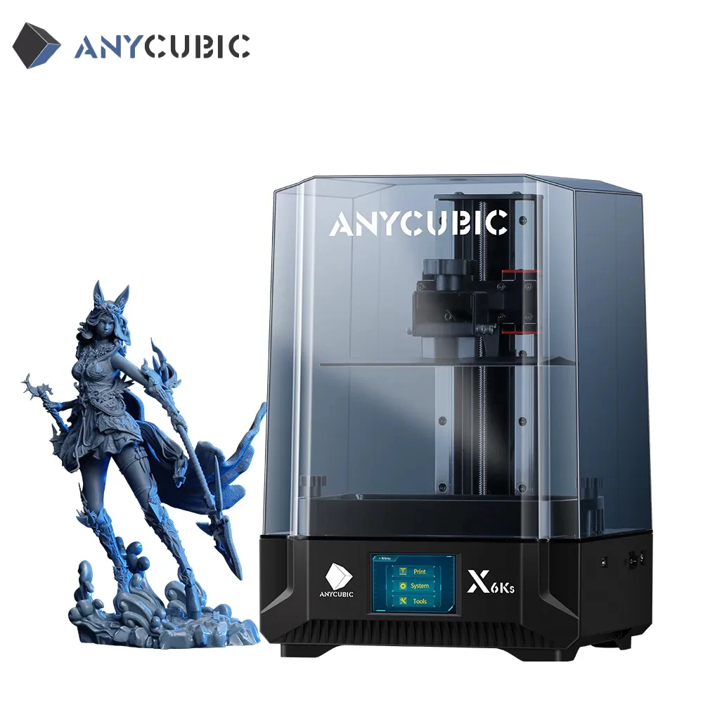 

ANYCUBIC Photon Mono X 6Ks LCD 3D Printer 9.1 inch 6K Large Screen 3D Printing 4.76L Build Volume UV Resin SLA 3D Printers