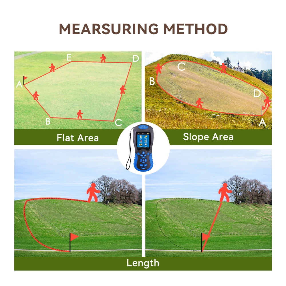 NOYAFA NF-188 GPS Land Meter Land Area Measure Handheld GPS Land Surveying Machine Mapping Area Measurement Tool