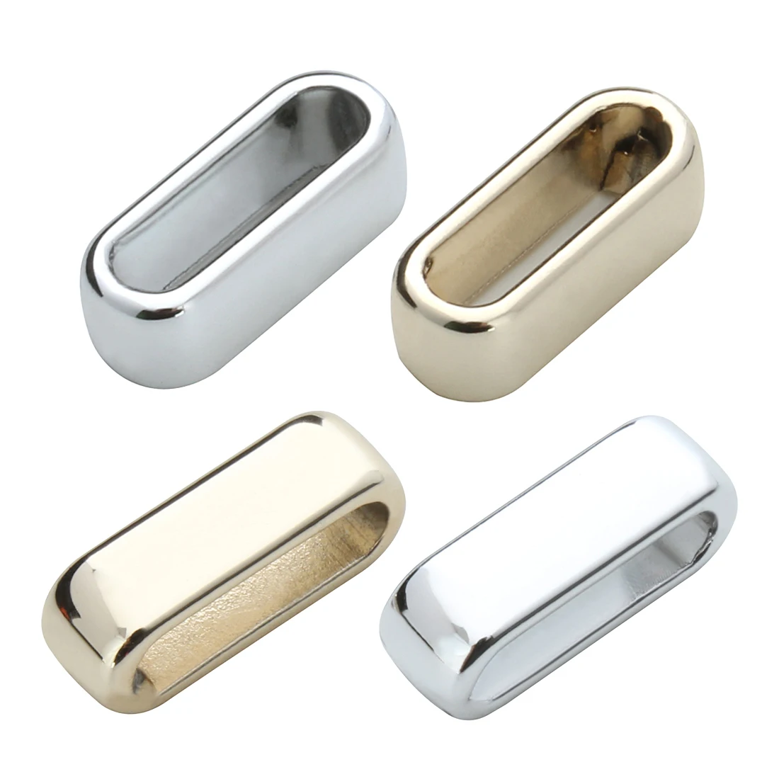 

40pcs/lot 10x2.5mm Alloy Big Hole Beads Square End Beads Fit Flat Leather Rope Cord Bracelet For DIY Jewelry Making Accessories