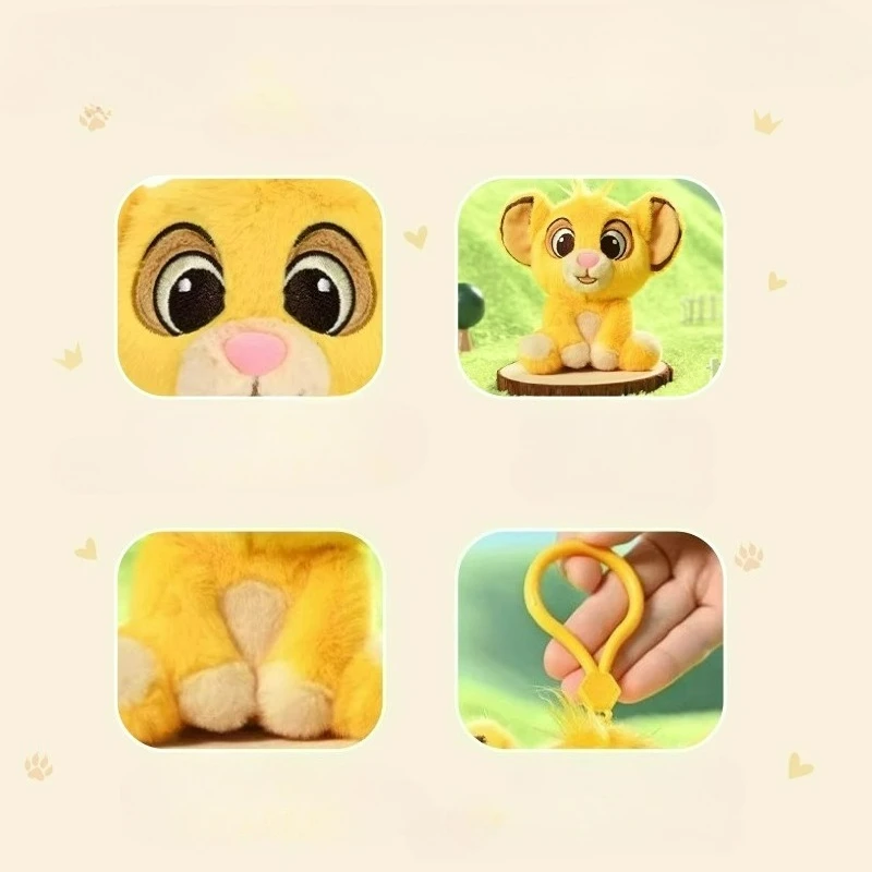 ディズニー 11cm ‌ ライオン・キング ‌   シンバぬいぐるみペンダント、かわいいぬいぐるみ、キーホルダー、バックパックペンダント、子供の誕生日プレゼント