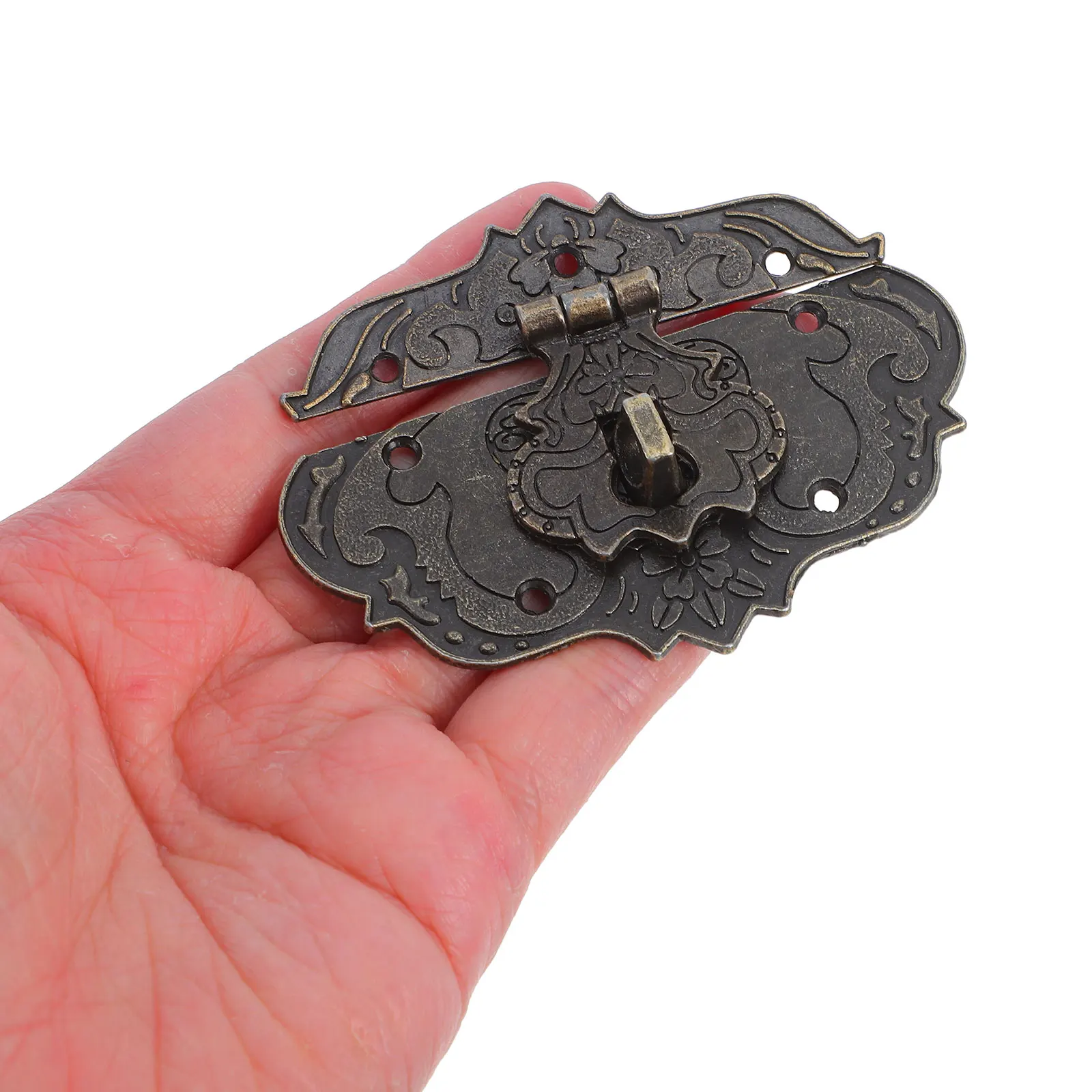 

Packaging Boxes Hardware Stainless Steel Buckle Replacement Metal Latches Box Clasp Lock Cabinet Padlock Jewelry