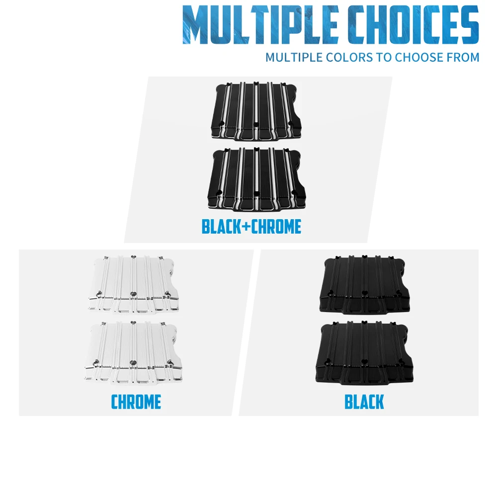 غطاء علوي لمحرك الدراجة النارية غطاء صندوق الروك يغطي لدراجة Harley Twin Cam Softail FLSTC Tourig Electra Street Glide Dyna 99-17 CNC