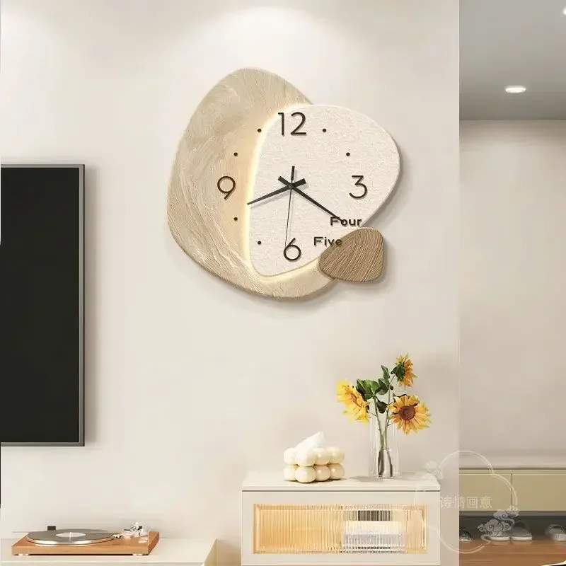 Interior Decorative Art Wall Clock Luxury Modern Silent Digital Wallclock Large Living Room Bedroom Kitchen Battery Electronic