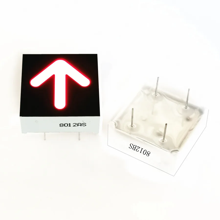 22x22x9mm 4,3-Zoll-Rotlicht Einzel pfeil anzeige Digital röhre Highlight rote LED-Anzeige 1 Bit Kathoden anode digitales Balken diagramm