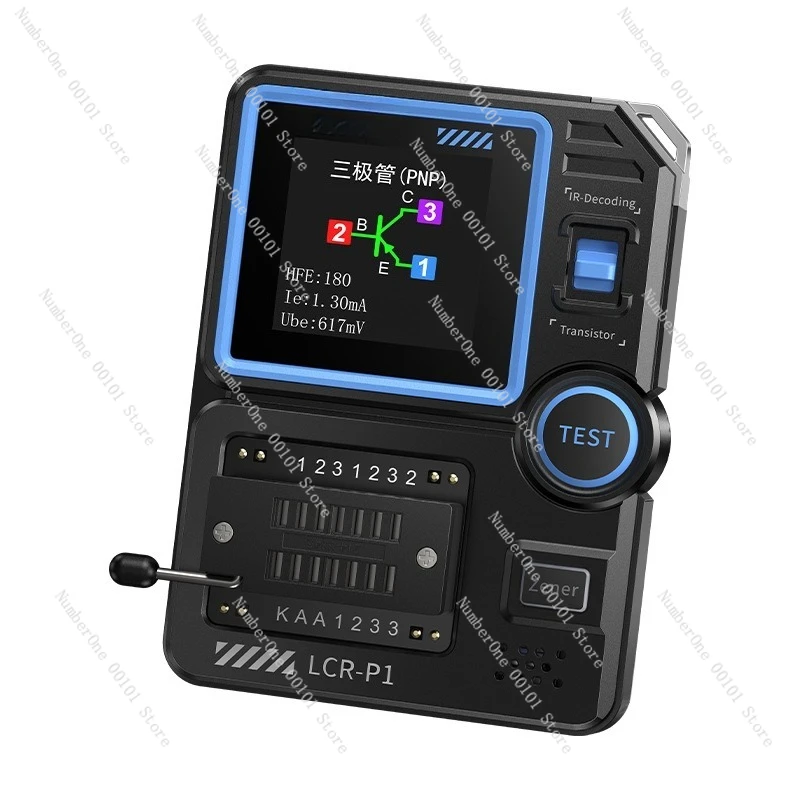 

LCR-P1 Transistor Tester Multifunctional Capacitance Resistance MOS Field Effect Triode Electronic Component Detection