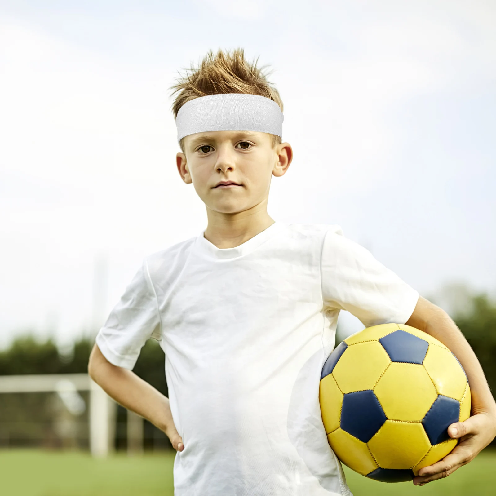 

6pcs Kids Sports Headb s Stretchy Comfortable Sweatb s Soccer Yoga Fitness Polyester ex Outdoor Activities