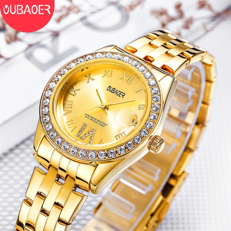 

OUBAOER Brand SUNKTA Women Watches Sapphire Top Luxury Watch Woman Quartz Waterproof Women's Wristwatch Ladies Girls Watch Clock