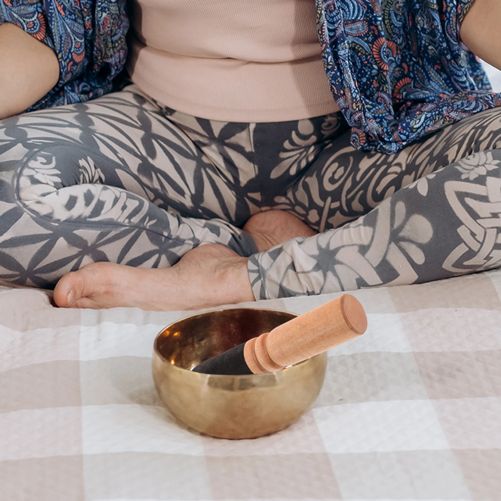 

Acoustic Mallets Buddha Singing Bowl Stick Sound Tibetan Accessories
