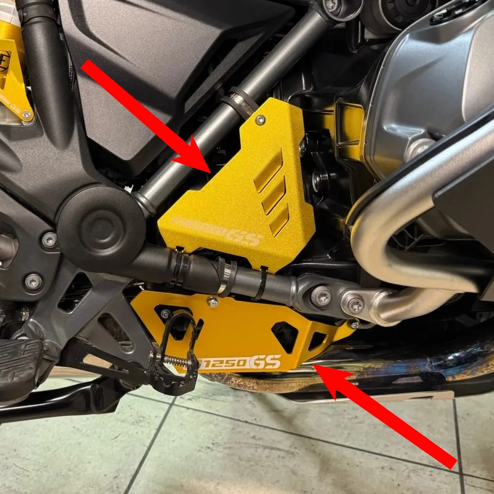 

Для BMW R1200GS LC R1200 GSA R1200 GS ADV Алюминиевые боковые чехлы 1200GSA Adventure 2014-2024 Защита боковой заслонки стартера