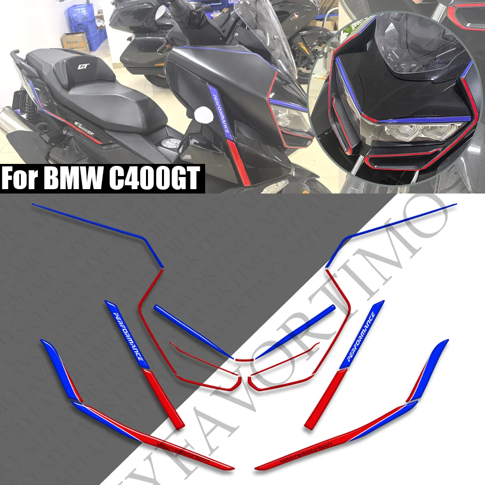 

For BMW C400GT Scooter Motorcycle Tank Body Front Face Fairing Fender Stickers moto Decals Accessories BMWC400GT c400 gt