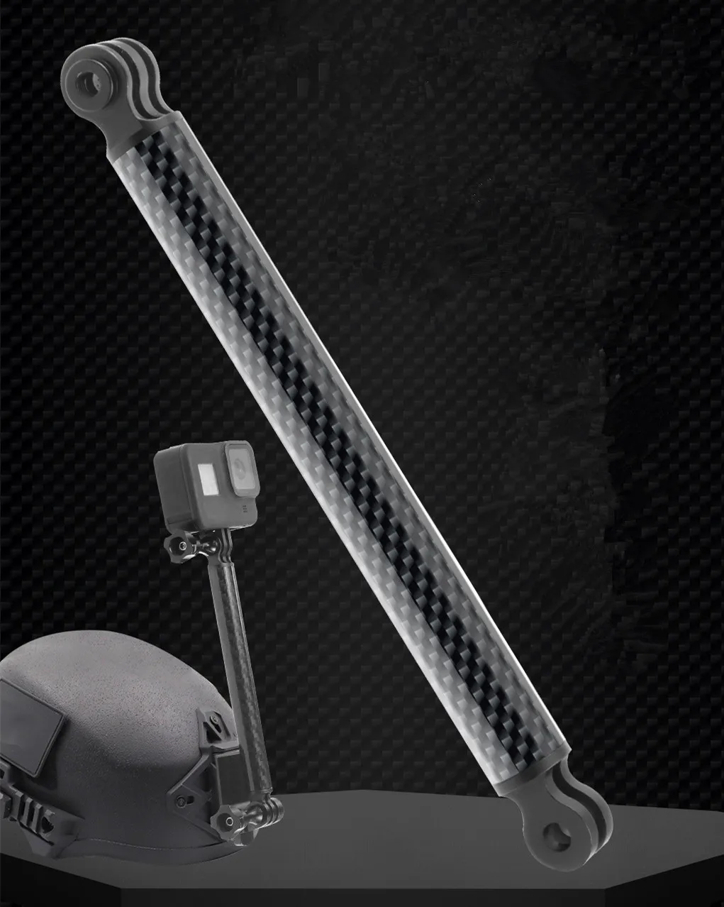 Imagem -05 - para Insta360 One x r Alumínio Extensão Braço Pole Mount Base para Gopro 10 Max Series Acessórios Capacete Extensão Braço