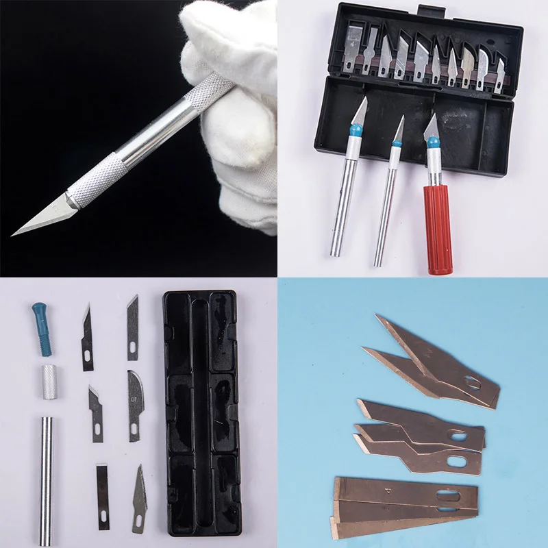 Metal Scalpel Knife Tools Kit With Box Model Tool Making 13 Blade Polymer Clay Multifunction Pen Knives DIY Repair Hand Tools