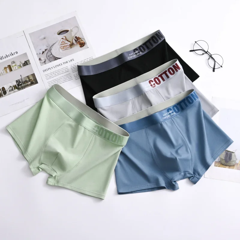 3 Pack Men's Boxer Briefs Soft Cotton Underwear - Anti-Chafing Mid Rise Underpants for Gym Travel   Moisture-Wicking & Tagless