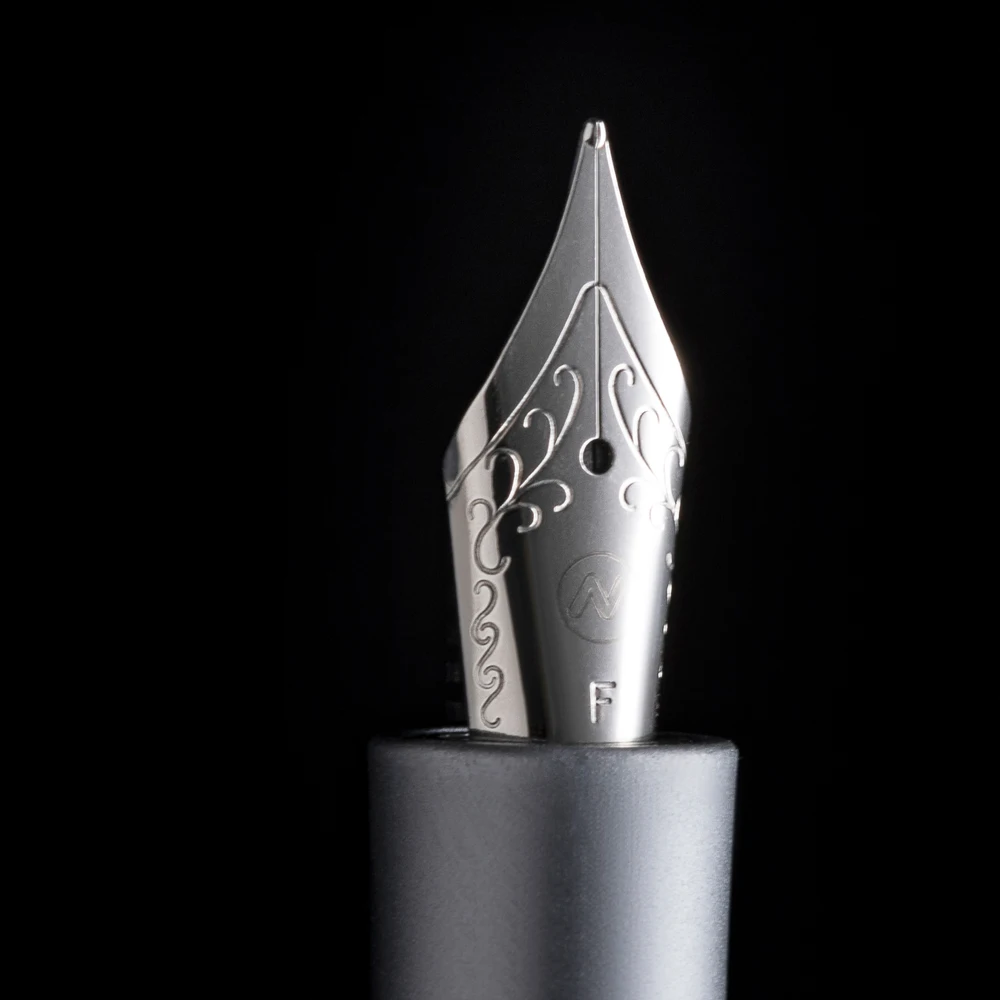 Natamifountain Pen Fine Nib Metal Smooth Writing Ink Pen for Office School Signature Gift
