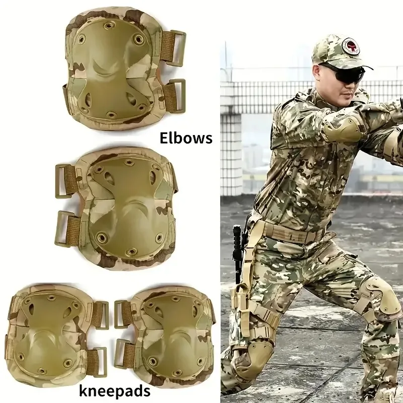 Outdoor Tactical Protective Gear Knee Pads Elbow Pads For Outdoor Cycling Mountaineering And Hiking Protection Sports