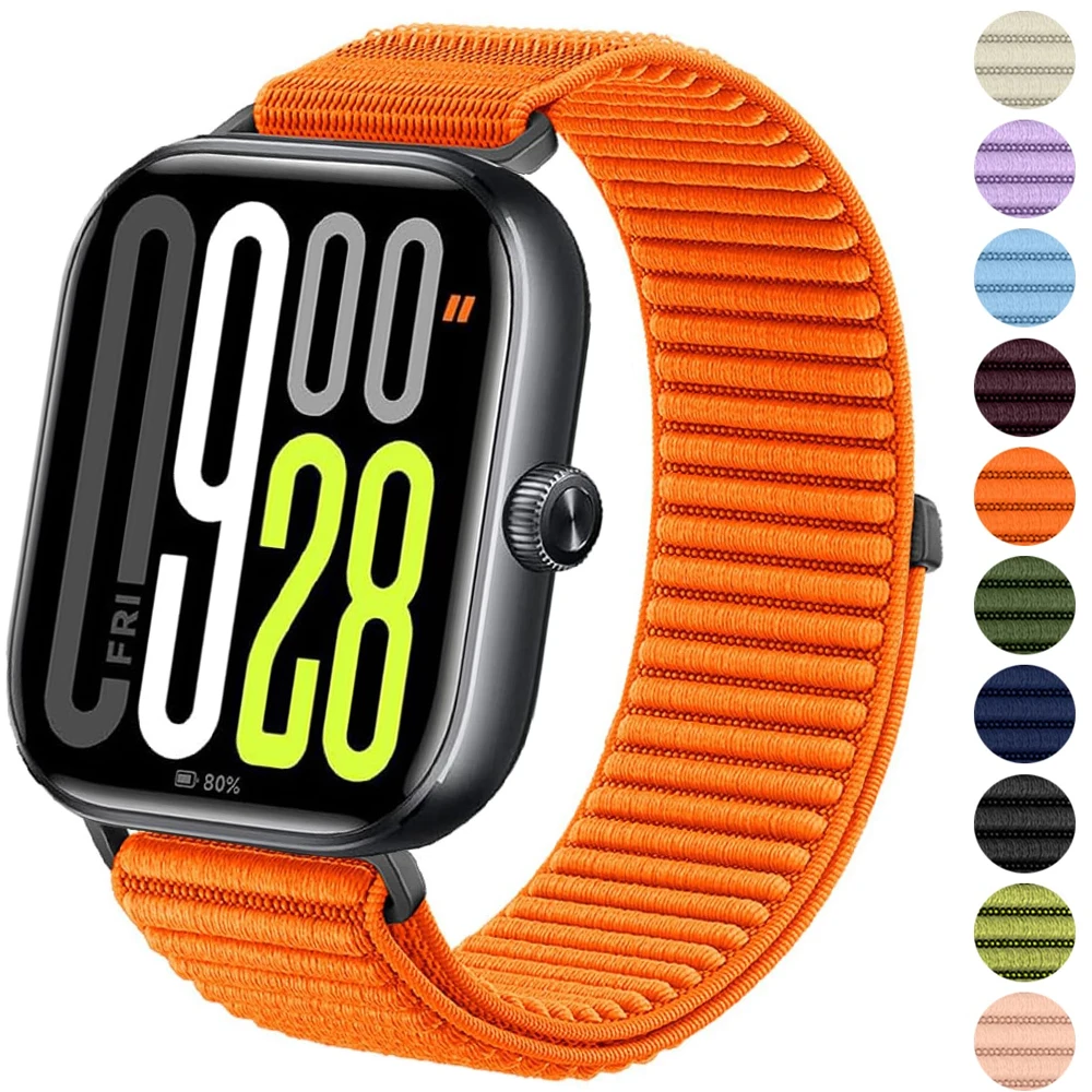 Armband für Xiaomi 9Pro 8 Pro Redmi Watch 6 5 4, Nylon-Schlaufe, bequem, atmungsaktiv, für Xiomi 9pro 8pro Redmi 6 5, einfacher Stil