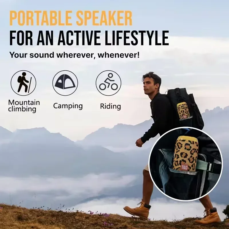 TG117 Portable Bluetooth Speaker Wireless Sound Box Stereo Surround Supports TF Radio Outdoor Hifi Sound Music PlayerGift-Worthy view 4