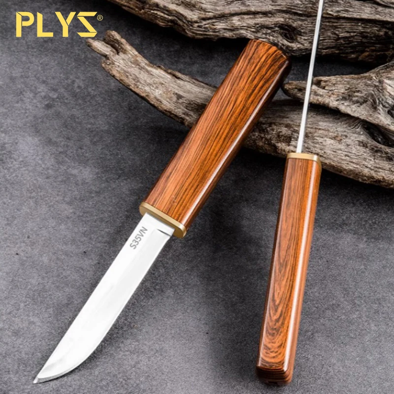 PLYS-Double knife fruit knife high-grade sharp high hardness handle meat knife knife carry portable outdoor supplies