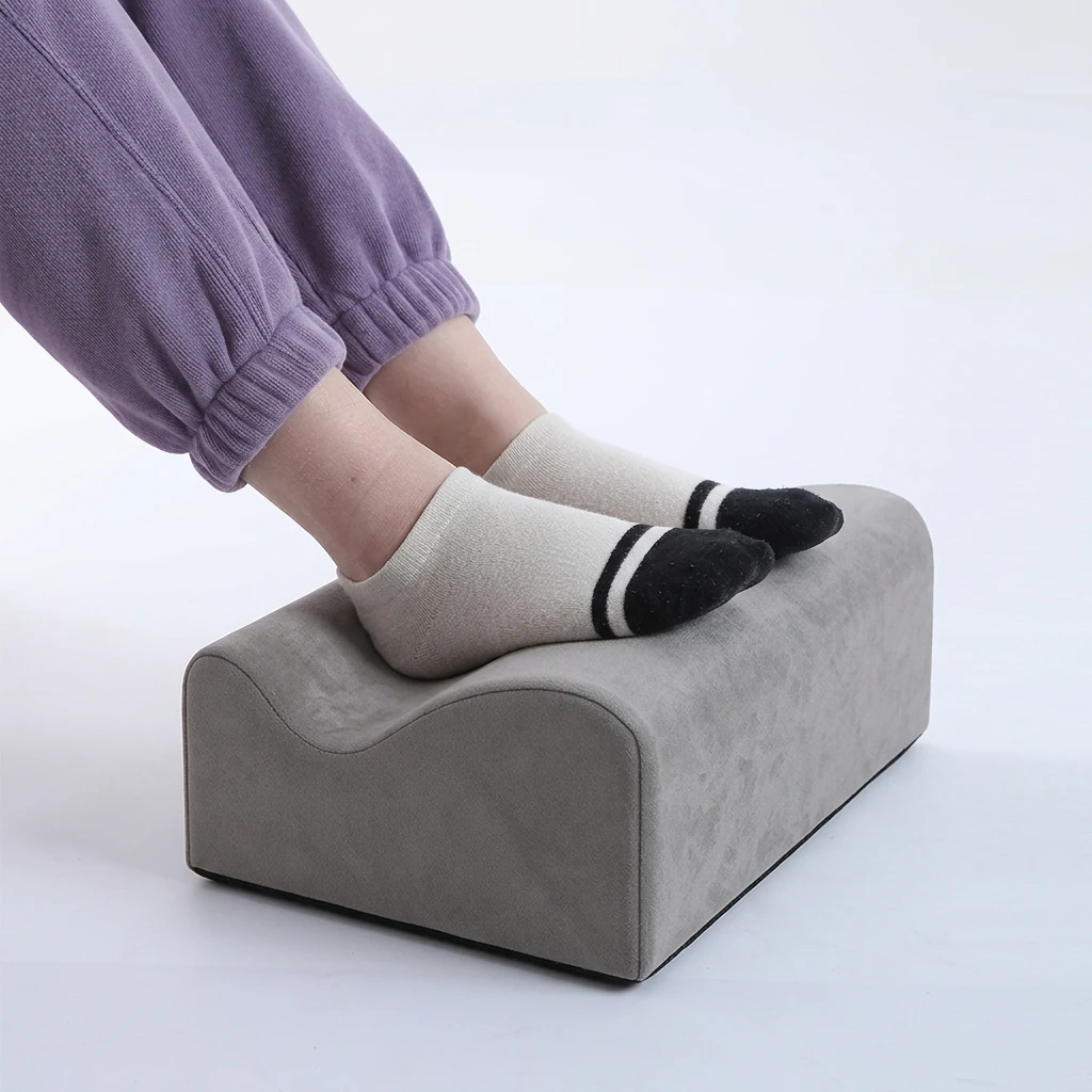 Office Leg Pillow Relax Leg Muscles Ergonomic Memory Foam Footrest Pillow for Leg