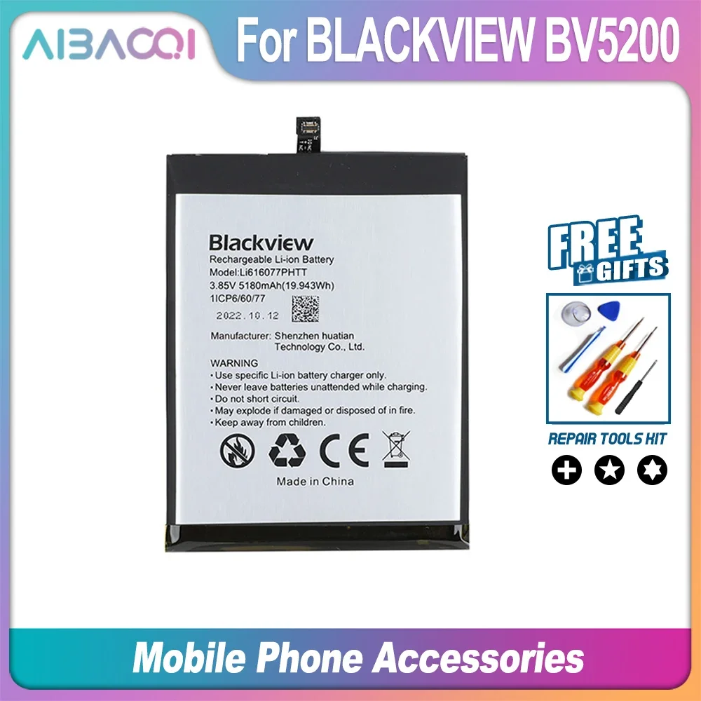 بطارية AiBaoQi الأصلية بقدرة 3880 مللي أمبير في الساعة لهاتف Blackview N6000 Tiger 10 A100 A200 Pro BV6900 BV5200 بطارية الهاتف المحمول مع أدوات