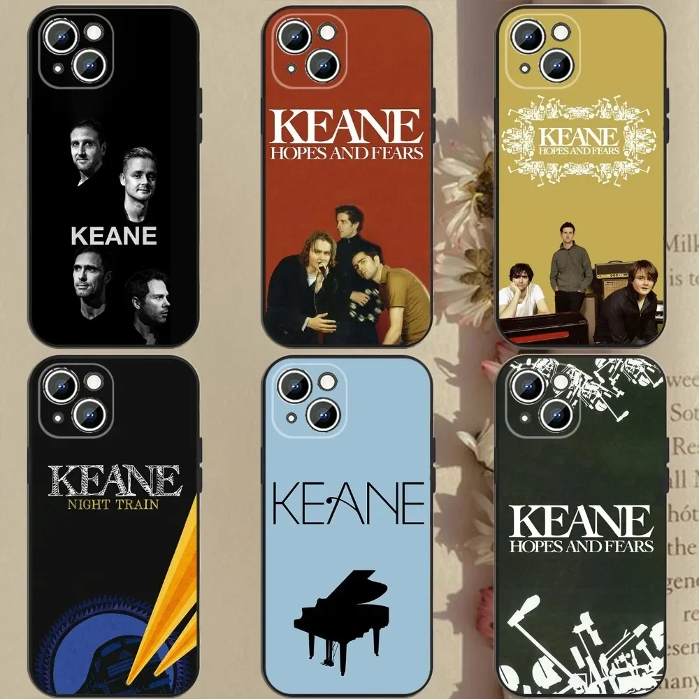 

Music K-KEANE Phone Case For Apple iPhone 15,14,13,12,11,XS,XR,X,8,7,Pro,Max,Plus,mini Silicone Black Cover