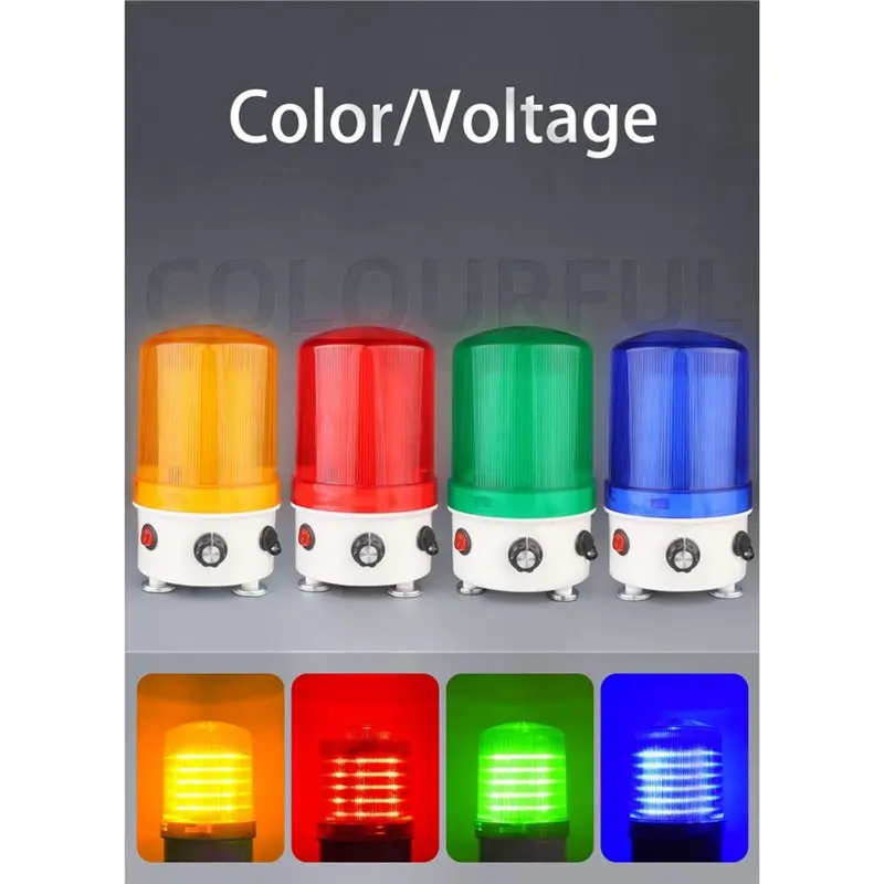 A64Z Volume Control Indicator Light Featuring Adjustable Decibel And Rotating Beacon Functionality