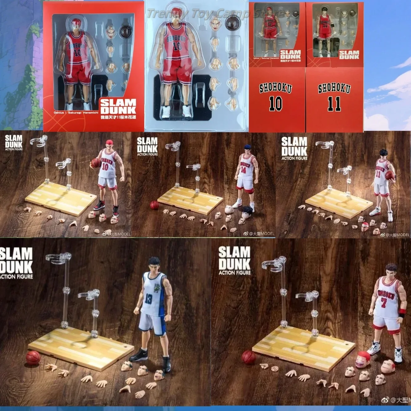 

【24-часовая доставка】Slam Dunk Dasin/GT Модель игрушки Sakuragi Hanamichi Kaede Takenori Ryota Hisashi SHOHOKU Белый спортивный костюм