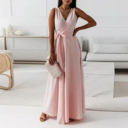 Elegant Dresses For Women Formal Occasion Dresses Solid V Neck Maxi Dress Cocktail Party Dress Vestidos Casual Outfits платье